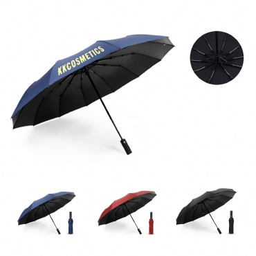 Customizable Ten Bone Automatic Tri-fold Umbrella
