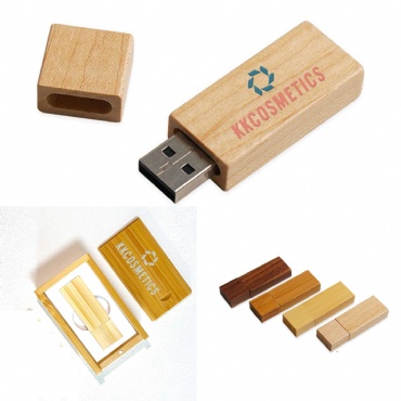 Wooden USB Disk -8GB W/Wooden Gift Box