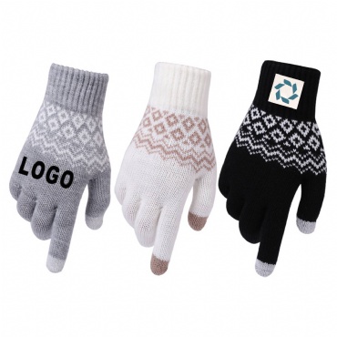 Custom Unisex Knit Touchscreen Gloves
