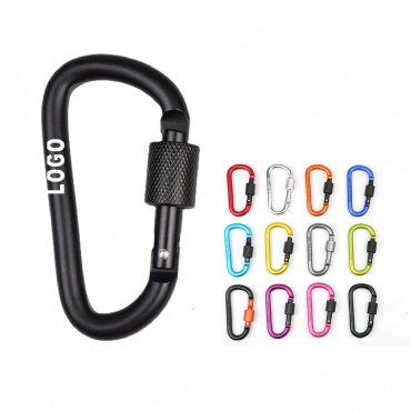 Color splicing D-Type Outdoor Climbing Buckle With Nuts
