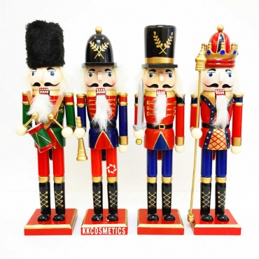 Traditional Painted Wooden Nutcracker Soldier Dolls