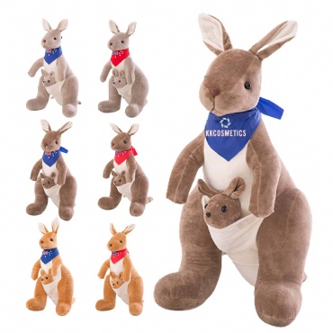 Custom Plush Kangaroo W/Baby