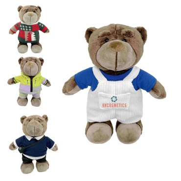Customizable Knitted Teddy Bears W/Apparel