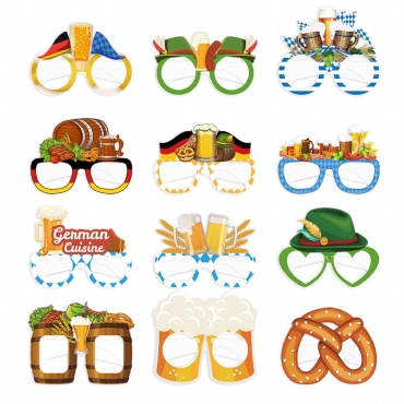 Oktoberfest Party Paper Sunglasses