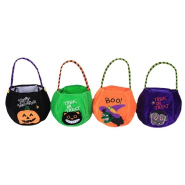 Halloween Pumpkin Shaped Candy Tote Bag