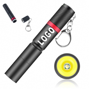 3W Power Outdoor Strong Light Flashlight With Key Chain