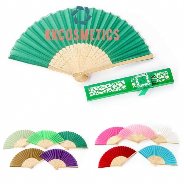 Silk Folding Fans Provided For Weddings Party