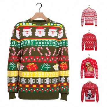 Custom Christmas Jacquard Ugly  Sweater