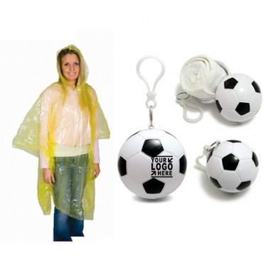Disposable Football Raincoat Ball/Outdoor Cloak Keychain