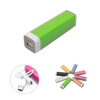 2600 mAh Plastic Pipe Portable Charger For Smart Phones