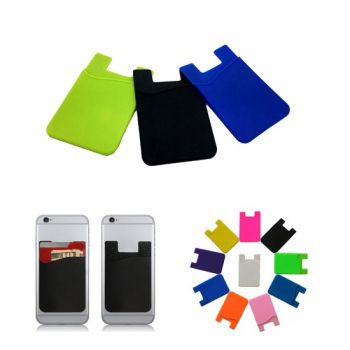 Adhesive Silicone Card Case For Phones