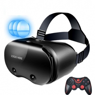Virtual Reality Glasses with Included Gamepad for a 3D Experience