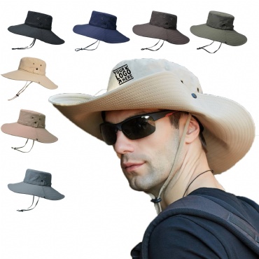 Customizable Summer Bucket Adjustable Boonie  Hat