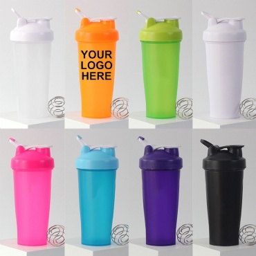 21 Oz. Gym Cup BPA Free  Plastic Shaker Cups Protein With Mixing Ball