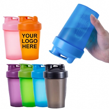 14 Oz.  Plastic Shaker Cups with Mixer