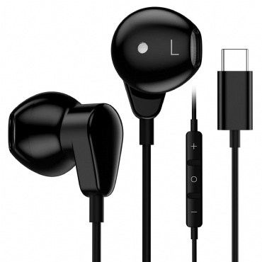 Type C Earphone with Mic Stereo Wired Earbud