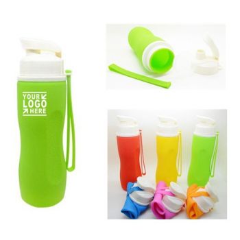 Silicone Collapsible Water Travel Bottle 500ML