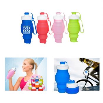 Folding Silicon Water Bottle