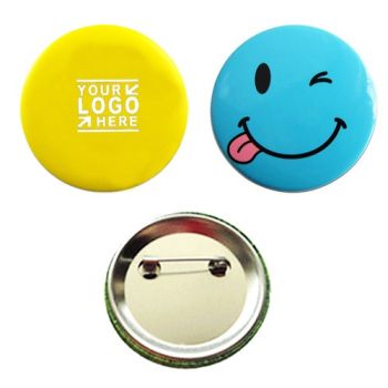 Smiley Round Custom Button