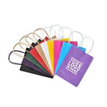 Colorful Kraft Paper Gift Bag