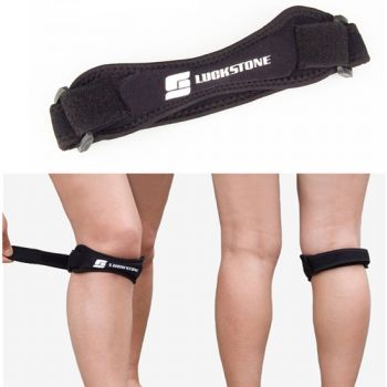 Adjustable knee strap band