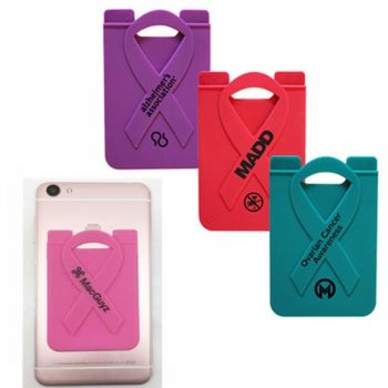 Silicone Phone Wallet Ribbon Style