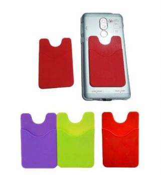 Adhesive Silicone Phone Wallet/ Card Case - U Shape