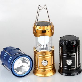 LED Solar and USB Charger Camping Lantern