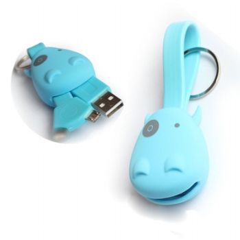 2 in 1 Portable Key Chain USB Sync Data Charger Cable