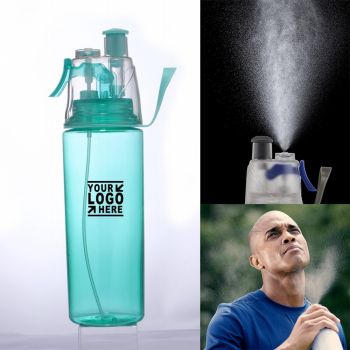 Mist Spray Sports Water Bottle