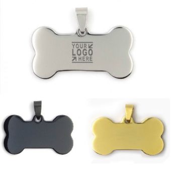 Personalized Front Back Engraving Stainless Steel Pet ID Tags