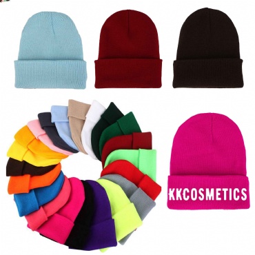 Multi-color  Customizable Knitted  Beanie Caps