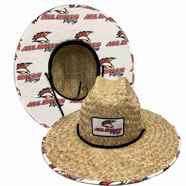 Summer Wide Brim Lifeguard Straw Hat