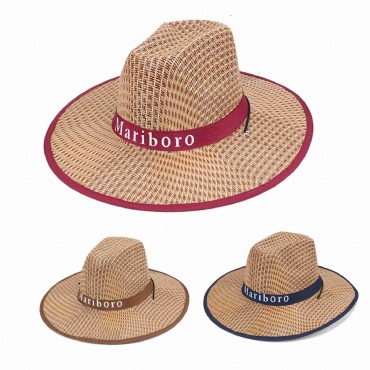 Summer Wide Brim Cowboy Straw Hat