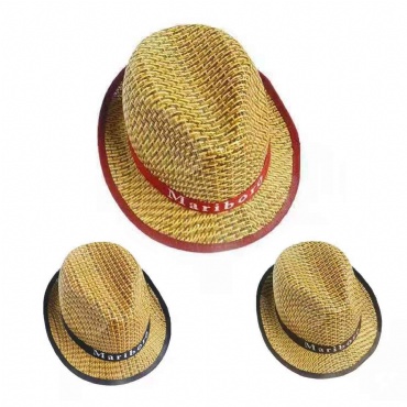 Outdoor Wide Brim Cowboy Straw Hat