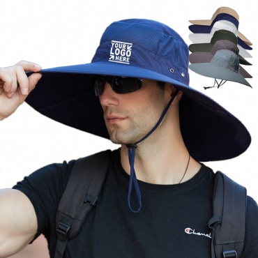 Customizable Summer Bucket Adjustable Boonie Big Hat