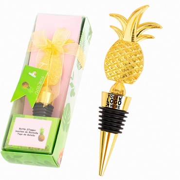 Gold Pineapple Wine Stopper For Weddings Party Favor