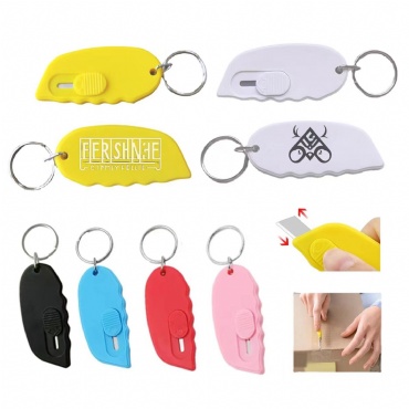 Mini Retractable Cutter with Keychain