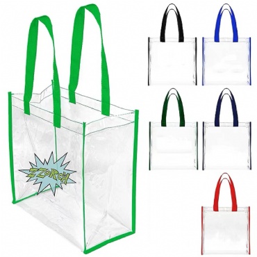 Clear PVC Stadium Open Tote