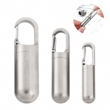 Stainless Steel Pocket Medicine Bottle