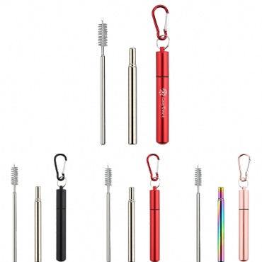 Portable Telescopic Metal Straw