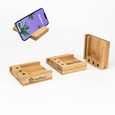 Bamboo Cell Phone Holder