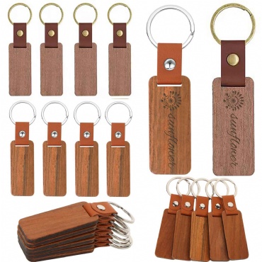 Customizable Wooden Keychain