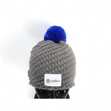 Woolen Ball Knit Hat