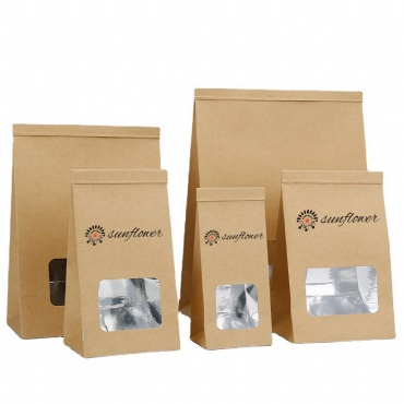 Windowed Kraft Seed Bags