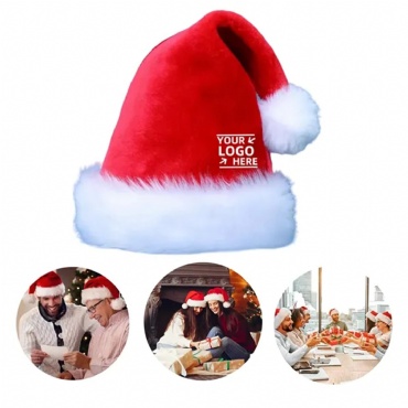 Thickened Plush Santa Hat