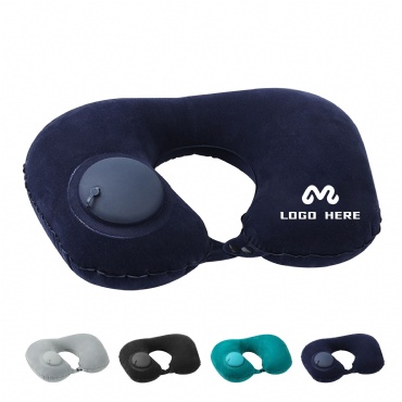 Portable Press Inflatable U-Shaped Pillow