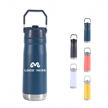 22Oz Stainless Steel Straight Sport Bottle With Handle