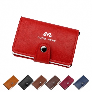 PU Leather Pocket ID Credit Card Holder