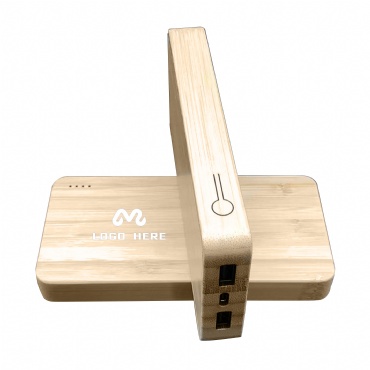 8000 MAh Bamboo Wireless Power Bank